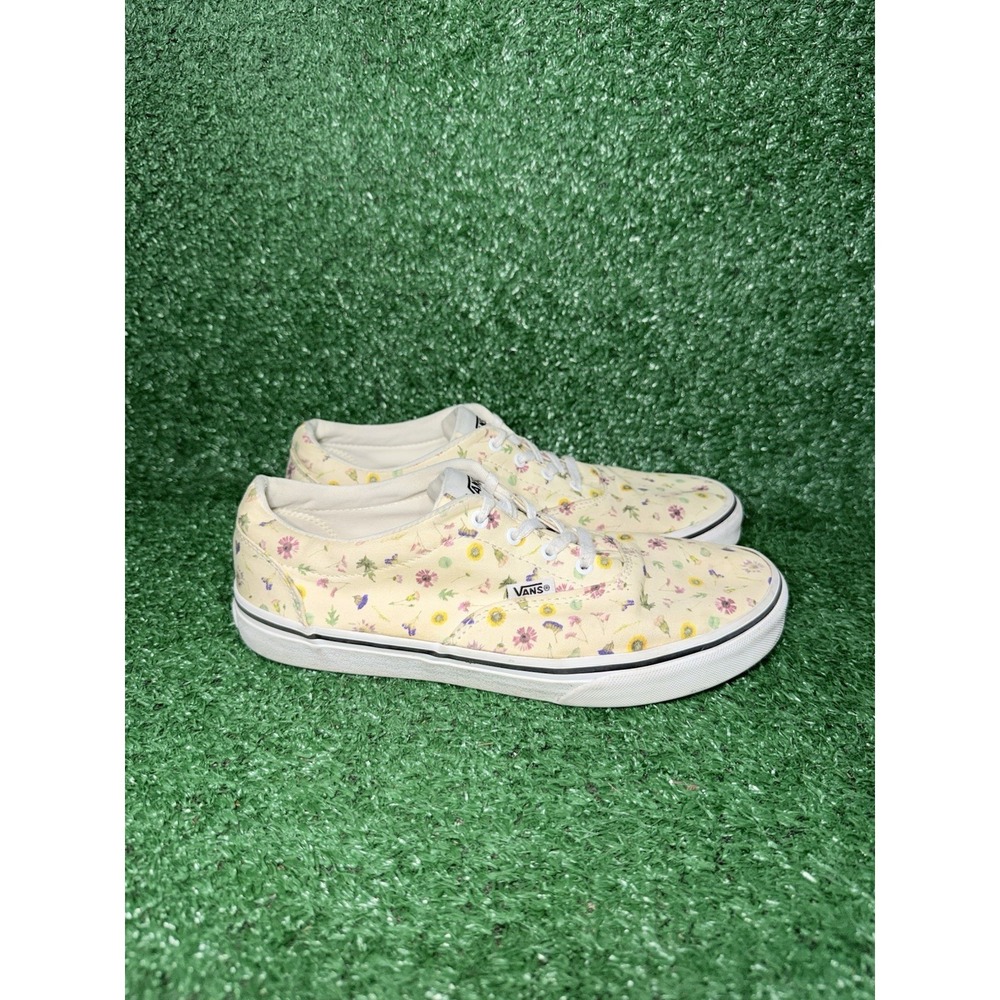 Vans Classic Floral Skate Shoes Lace Up Walking Casual Sneakers Womens Size 7.5